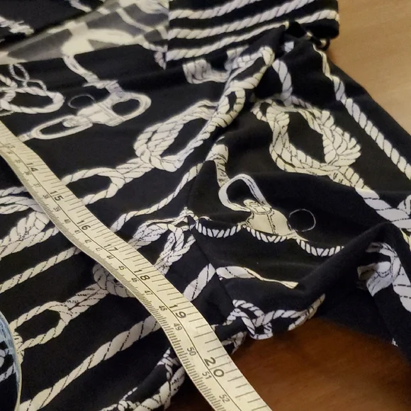 Joseph Ribkoff Chain And Nautical Rope Tunic Blouse - Picture 4 of 7